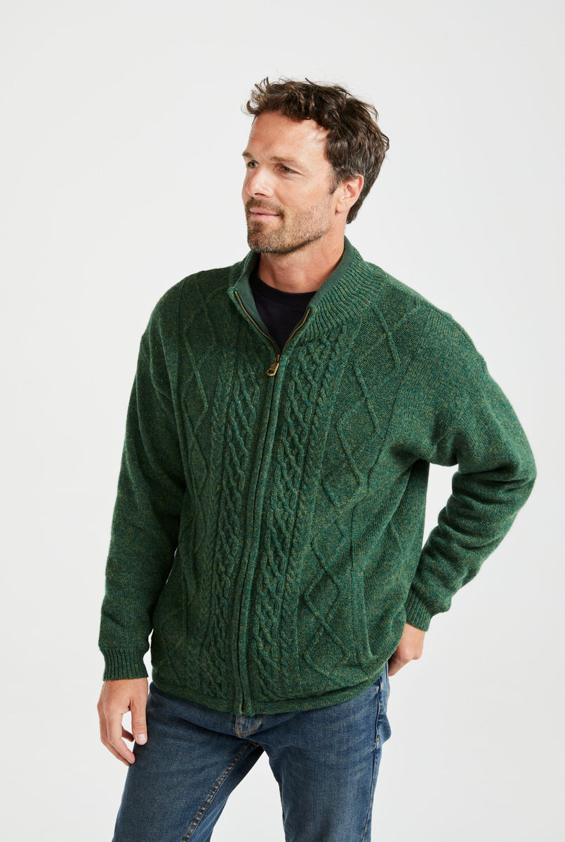 Green 2024 wool cardigan