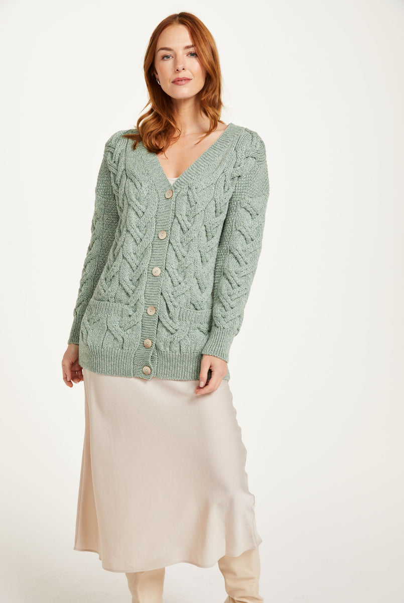 Womens mint cardigan sales
