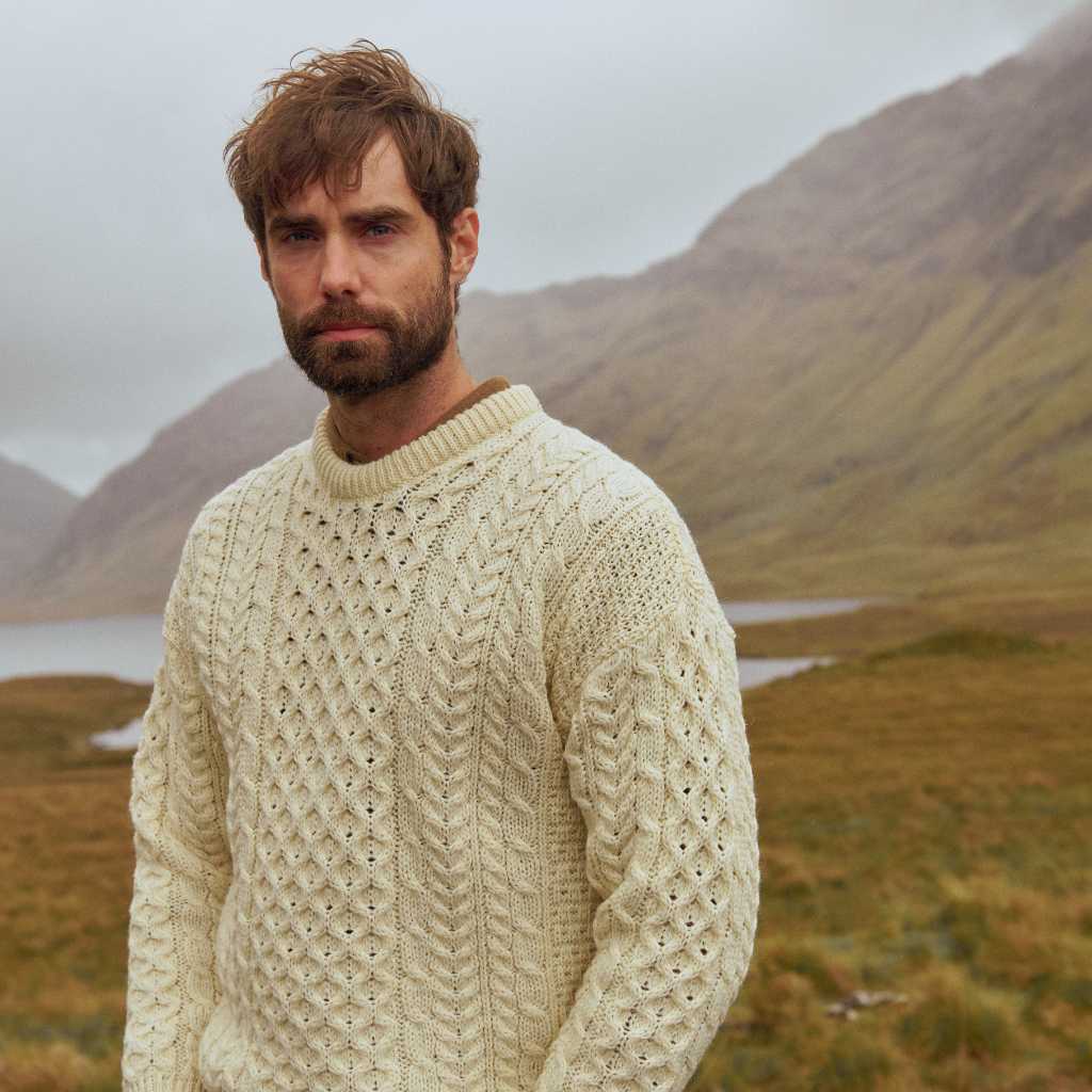 Mens Sweaters | Aran Wool Knitwear | Aran Woollen Mills