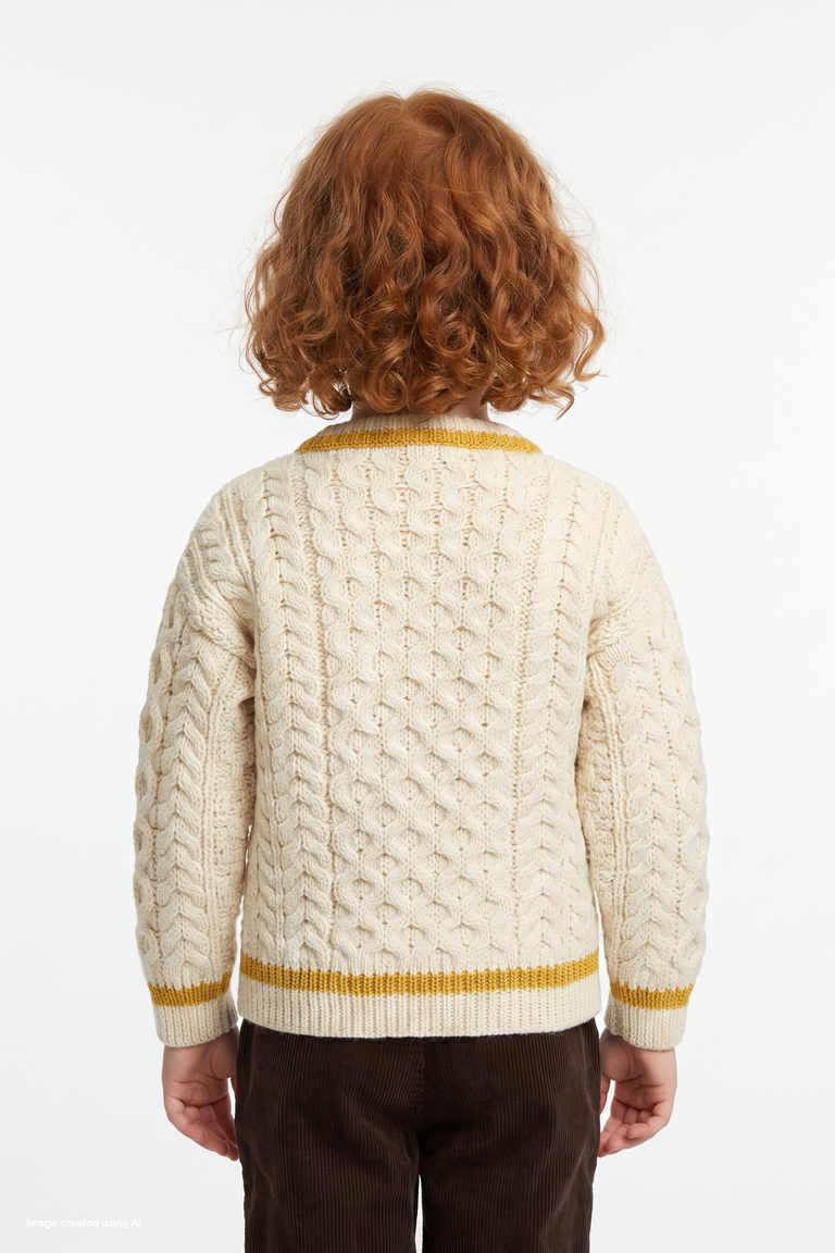 Cardigan à col roulé pour enfants Solas - Rose Haze