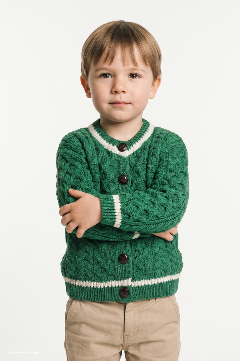 Cardigan à col roulé pour enfants Solas - Rose Haze