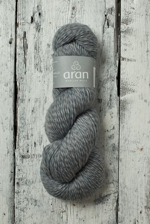 Superweiches Merino-Aran-Garn – Ozeangrau (Denim)