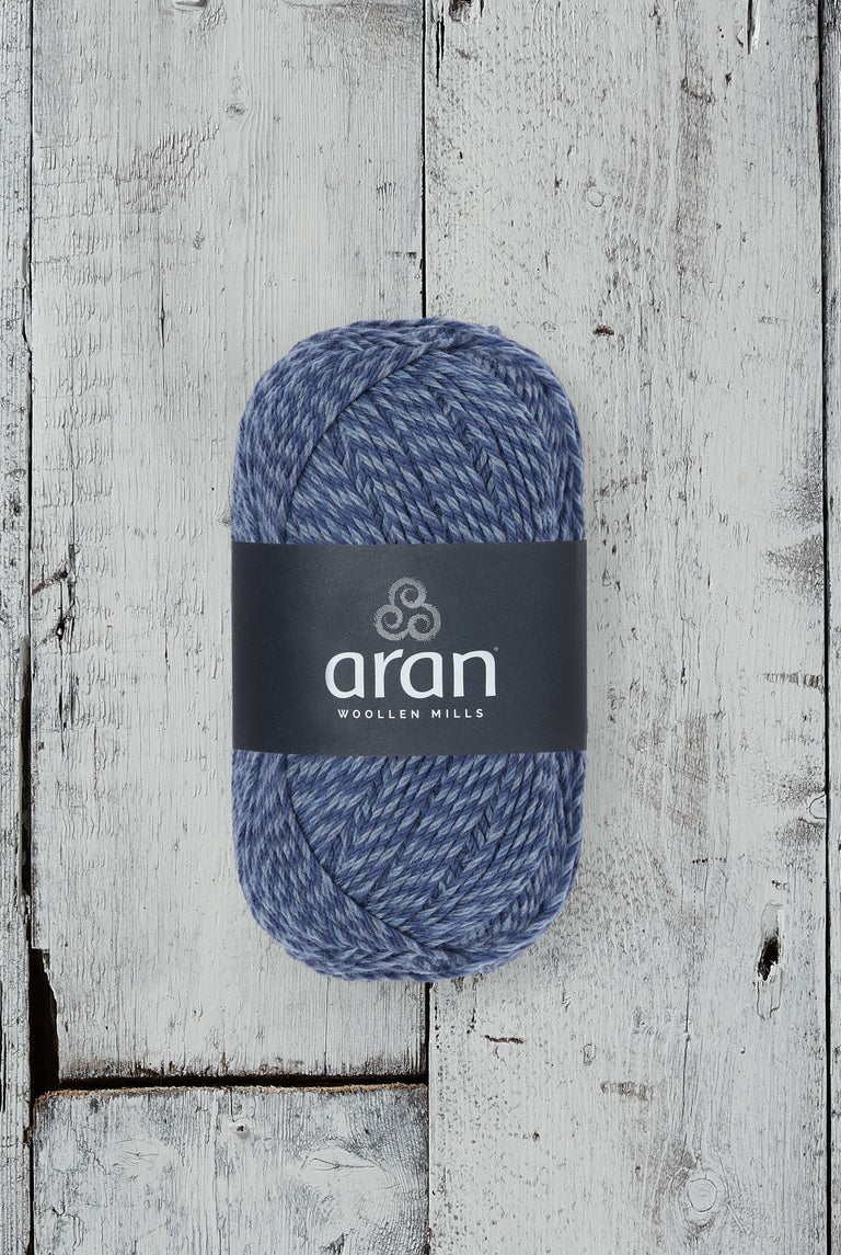 100% Merino Aran Yarn - Denim