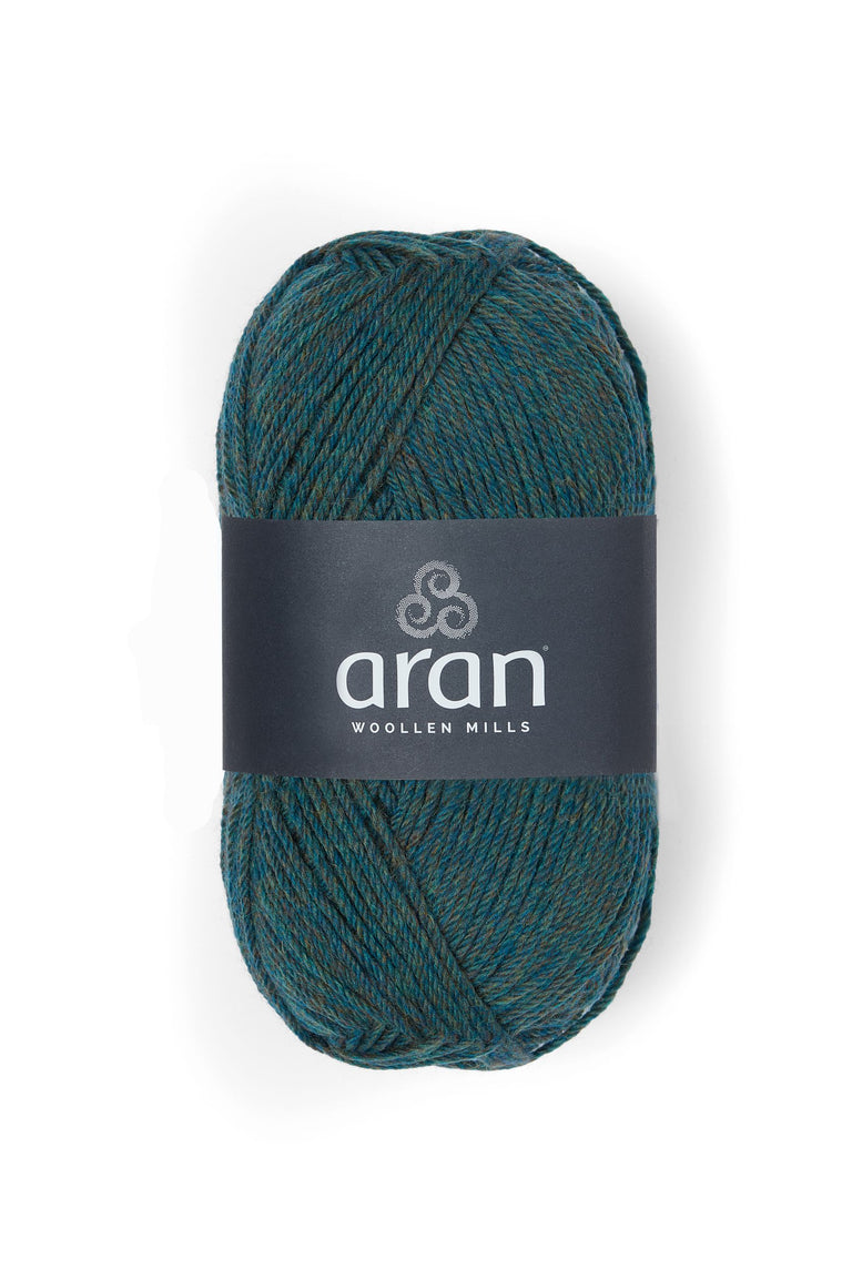 100 % Merino Aran Garn - Grün