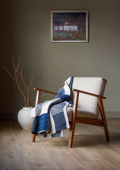 Killala Aran Intarsia Merinodecke 854