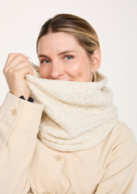 Snood torsadé Newport Aran - Crème