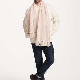 Kinard Aran Scarf - Oat