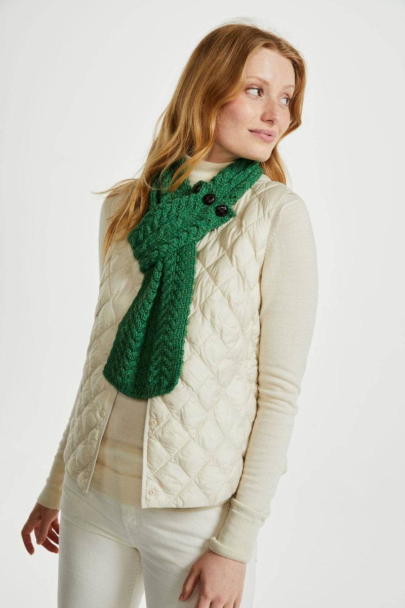 Ladies' scarf, merino wool, wool hats,aran, knitwear, made in Ireland, Hat & Scarf, gift, Ireland