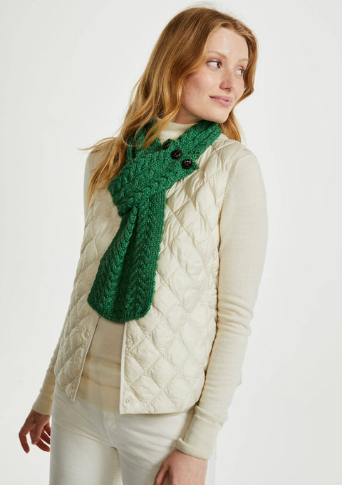 Ladies' scarf, merino wool, wool hats,aran, knitwear, made in Ireland, Hat & Scarf, gift, Ireland