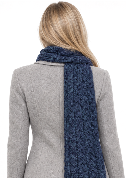 Bonnet Cong Aran en laine mérinos avec pompon - Vert