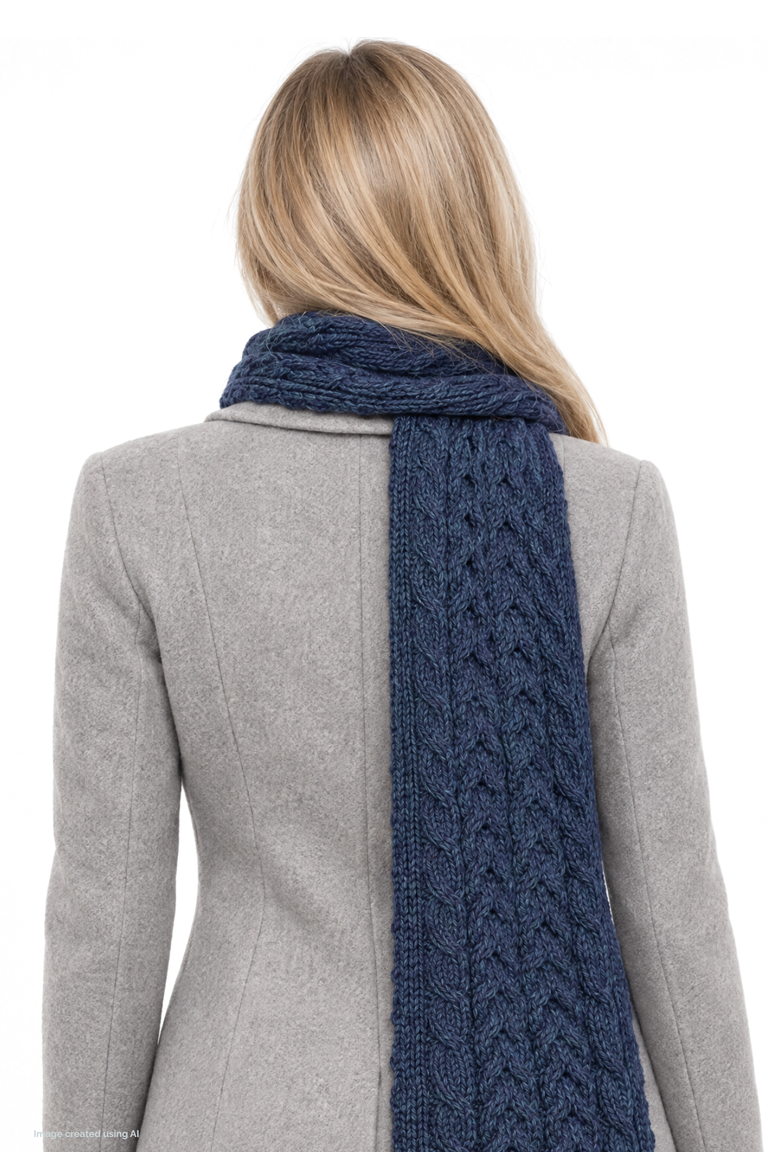 Bonnet Cong Aran en laine mérinos avec pompon - Vert