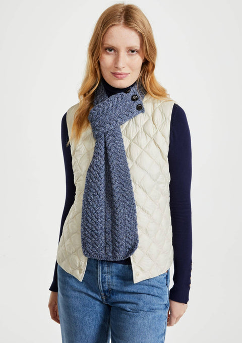 Ladies' scarf, merino wool, wool hats,aran, knitwear, made in Ireland, Hat & Scarf, gift, Ireland