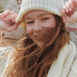 Kinard Aran Ski Hat - Cream