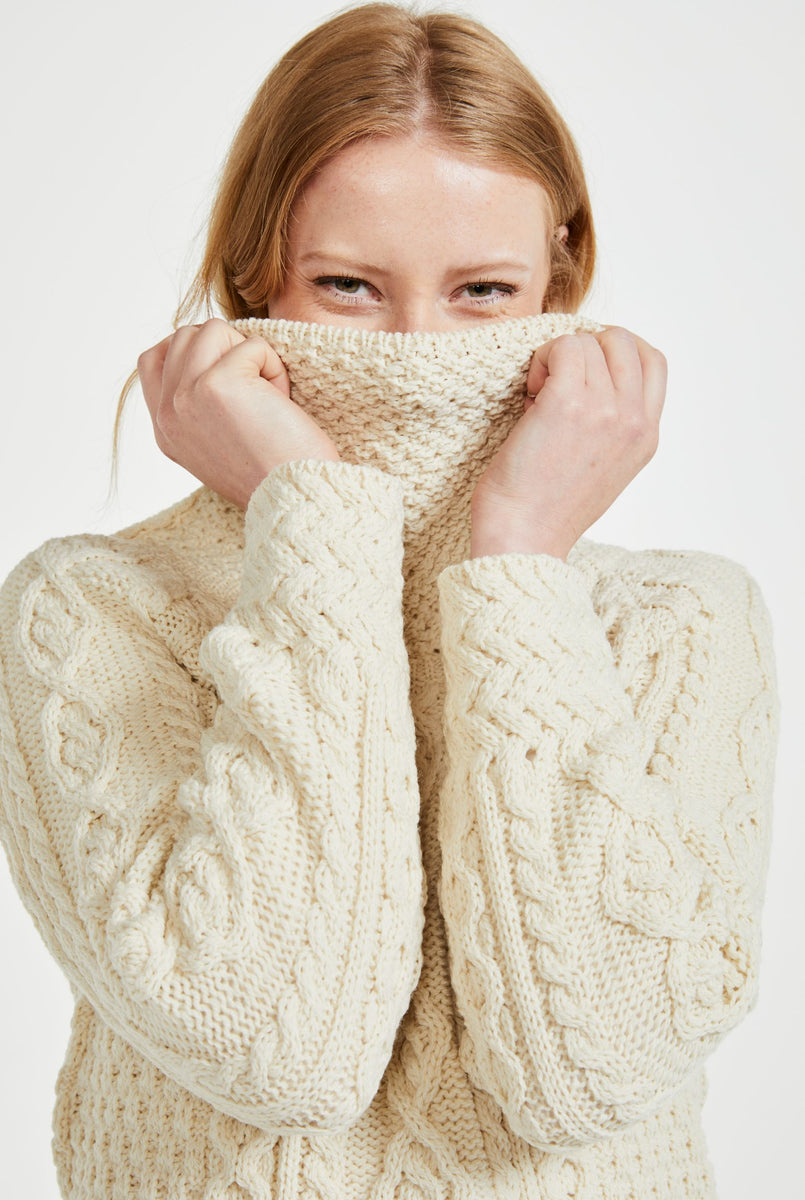Sleeveless Rollneck Sweater, natural cream main image 0