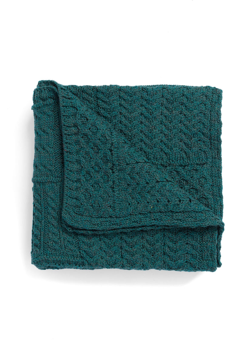 Couverture patchwork Keel Aran - Vert