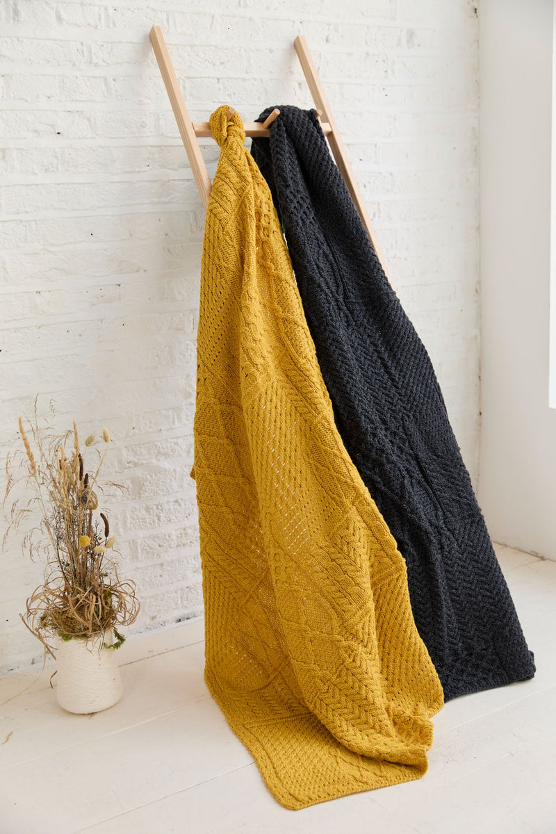 Merino wool, blanket, wool blankets, made in Ireland, knitwear, 100% wool blankets, grey, wool blankets for sale