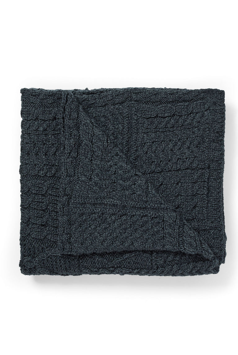 Keel Aran Patchworkdecke - Grau