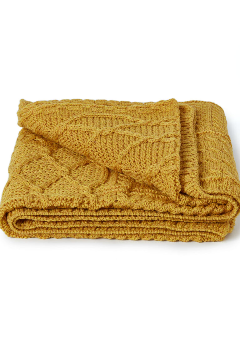 Keel Aran Patchworkdecke - Sonnenblume