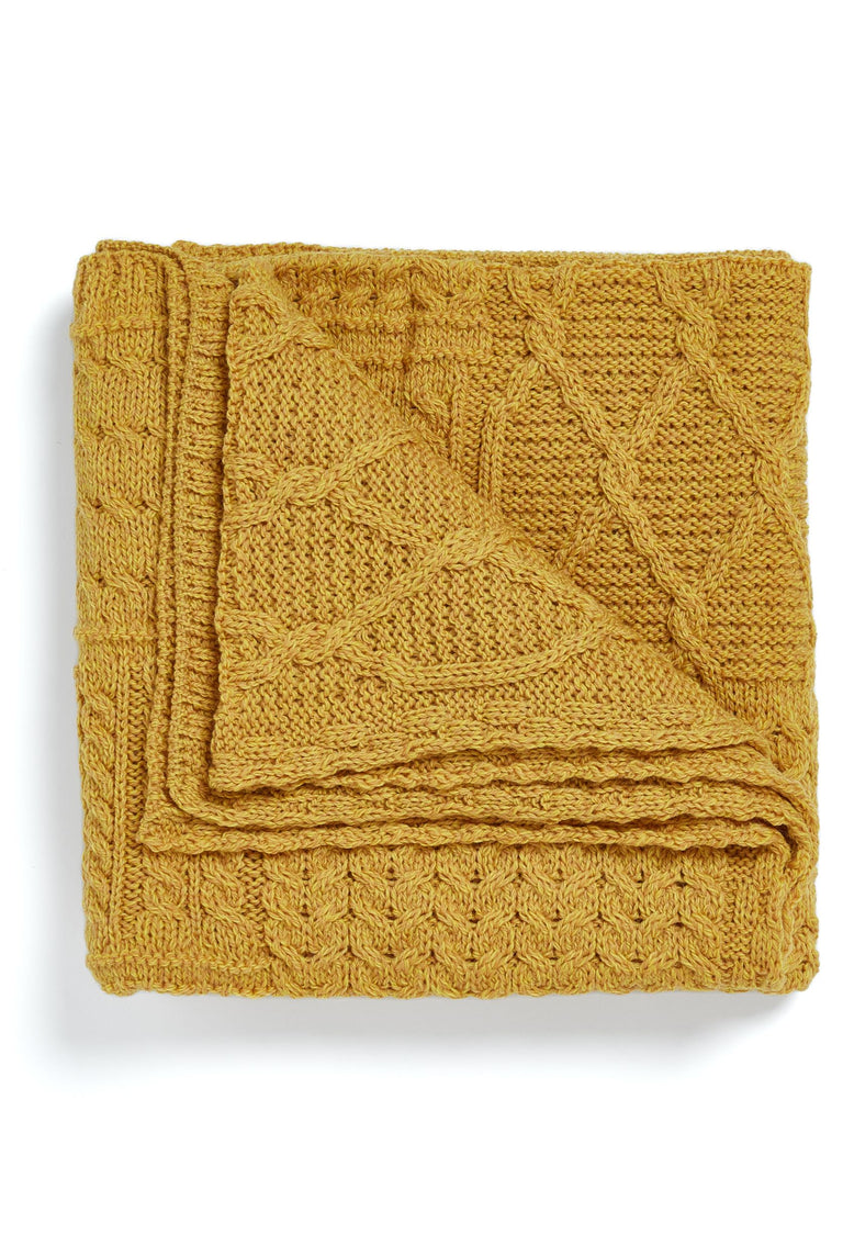Keel Aran Patchworkdecke - Sonnenblume