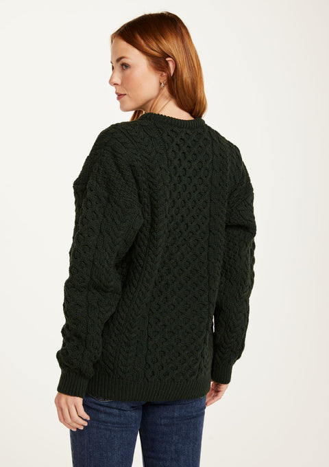 men's sweater, merino wool, made in Ireland, knitwear, crew neck jumper, aran sweater, Ireland