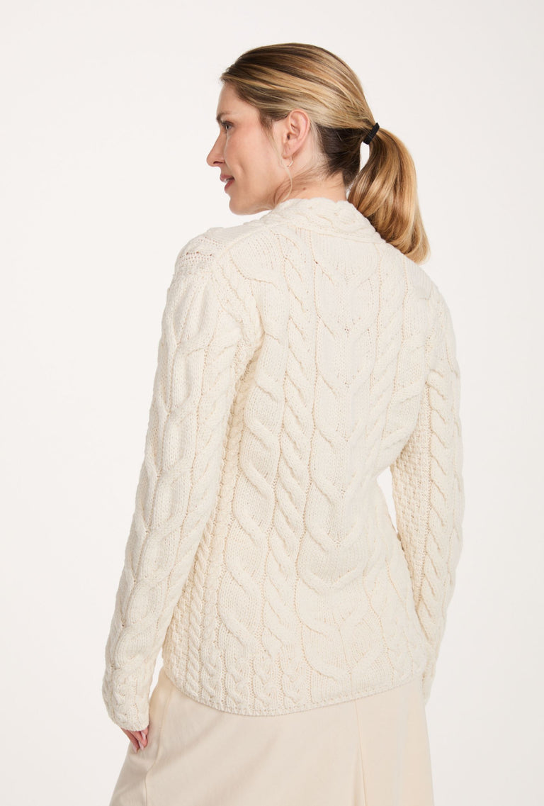 Tralee Damen-Pullover mit V-Ausschnitt, superweich, Merinowolle, Rosa 