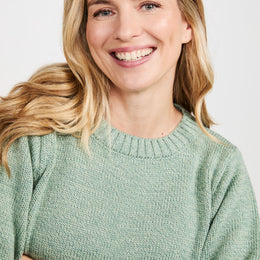 Pull ras du cou ultra doux Aoife - Menthe