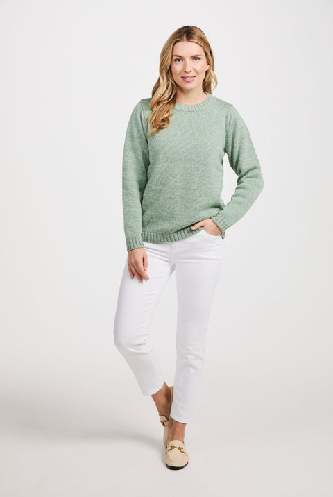 Aoife Supersoft Crewneck Sweater - Mint