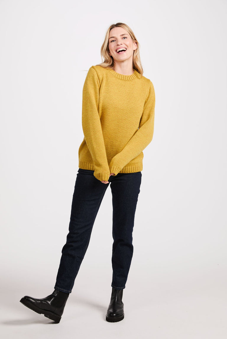 Aoife Supersoft Crewneck Sweater - Yellow