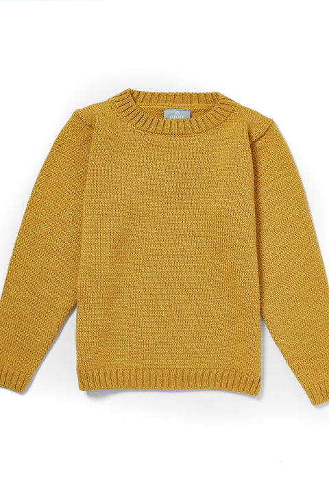 Pull ras du cou ultra doux Aoife - Jaune