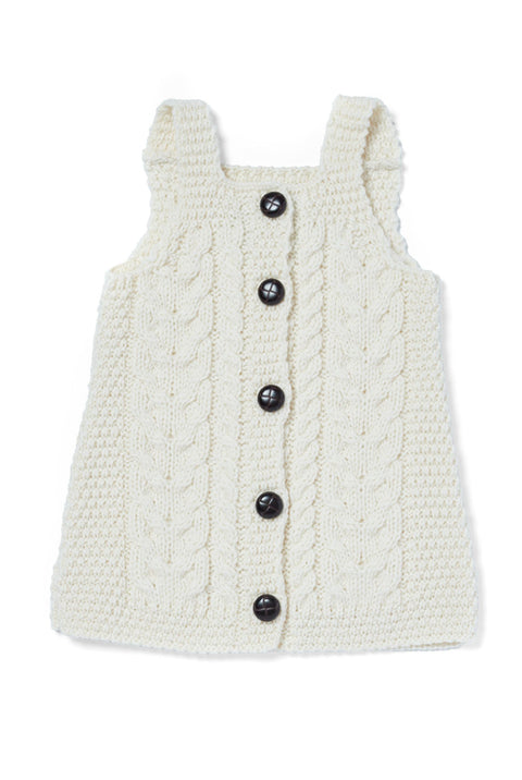 Fionnuala Aran Baby Dress - Cream