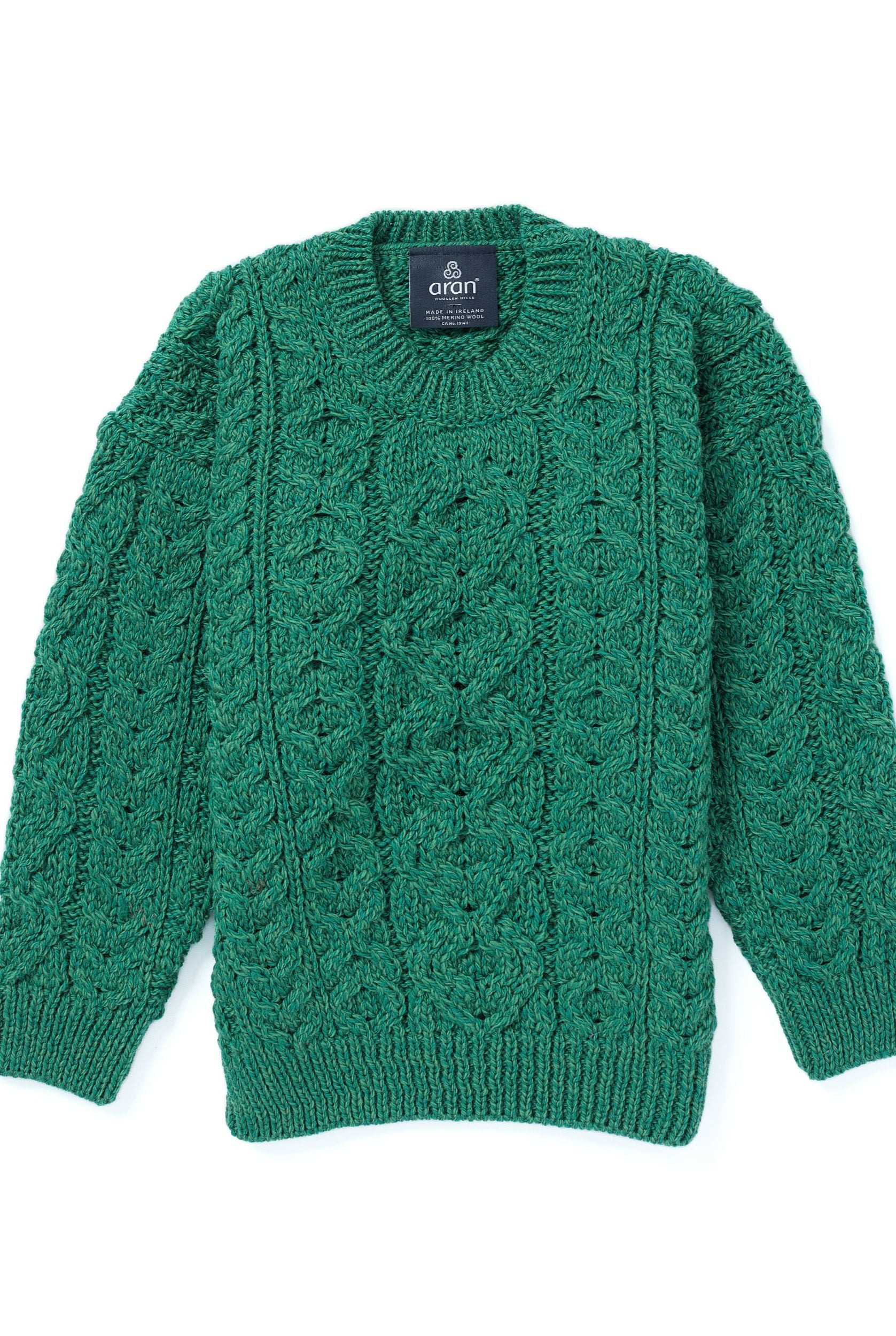 Wool Sweater Kids Irish Merino Wool Kids' Sweater Aran Cable