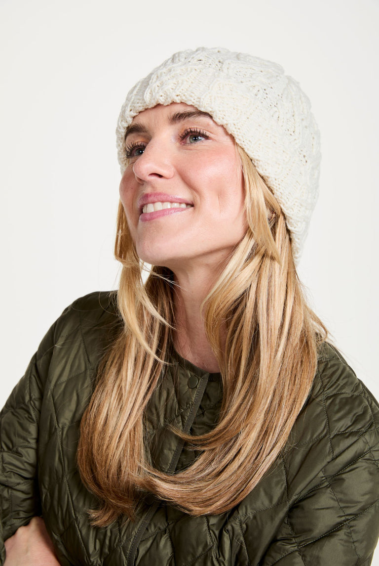 Finlough Aran Hat - Cream