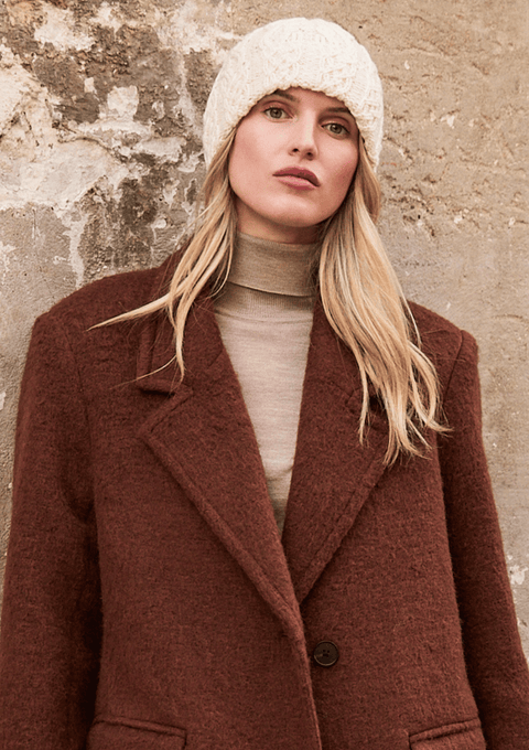 Finlough Aran Hat - Cream