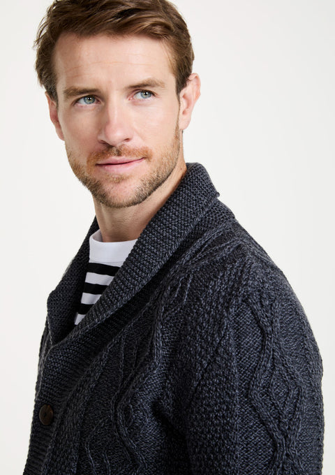 Merino wool cardigan, made in Ireland, wool jumper, knitwear, cardigan, Ireland,aran sweater, Buttoned cardigan