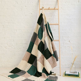 Killala Aran Intarsia Merino Blanket 850