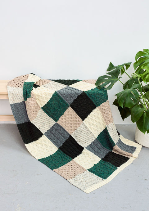 Merino wool, blanket, made in Ireland, Aran blanket,100% wool blanket,wool blankets for sale, knitwear