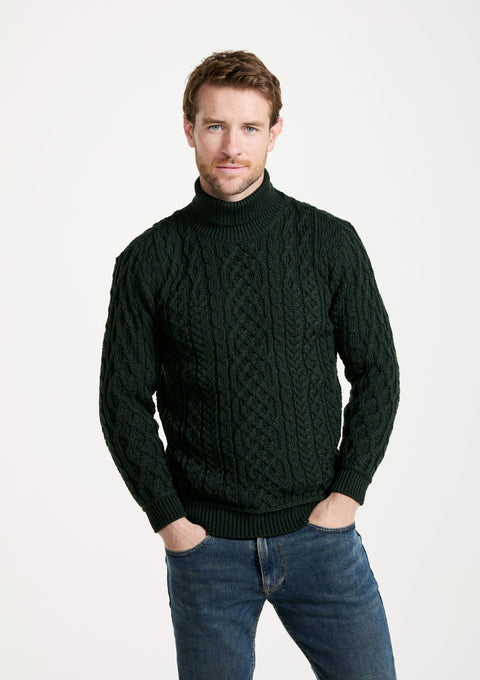 Merino wool jumper, men's sweater, made in Ireland, knitwear, men's sweater, aran, Irish sweater, cable knit