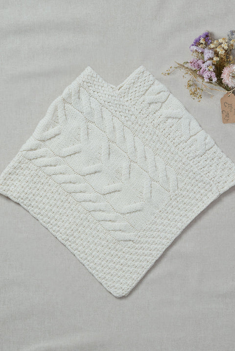 Aasleagh Óg Children’s Poncho - Cream