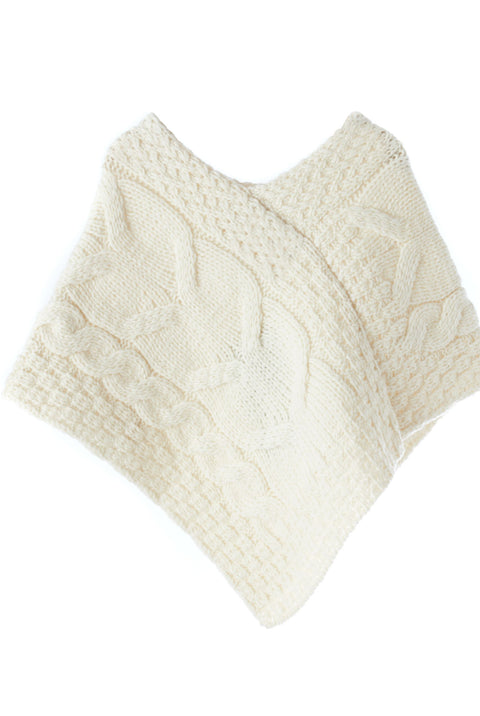 Aasleagh Óg Children’s Poncho - Cream