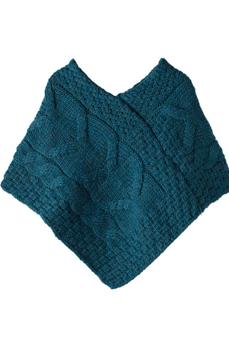 Aasleagh Óg Children’s Poncho - Teal