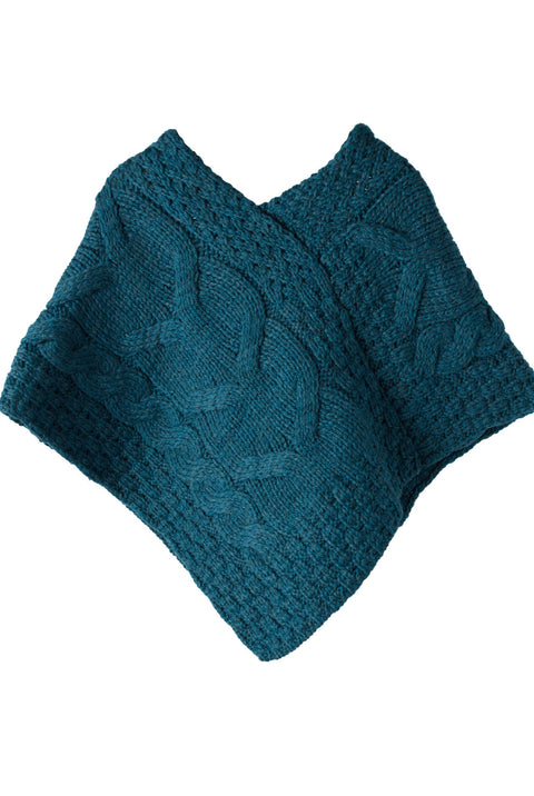 Aasleagh Óg Children’s Poncho - Teal