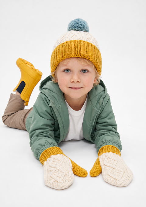 Spraoi Merino Aran Mitten - Buí