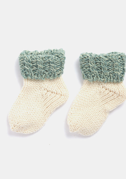 Aran Baby sock, Cream, wool socks, Children's knitwear, Knitwear for baby, baby aran wool, Ireland