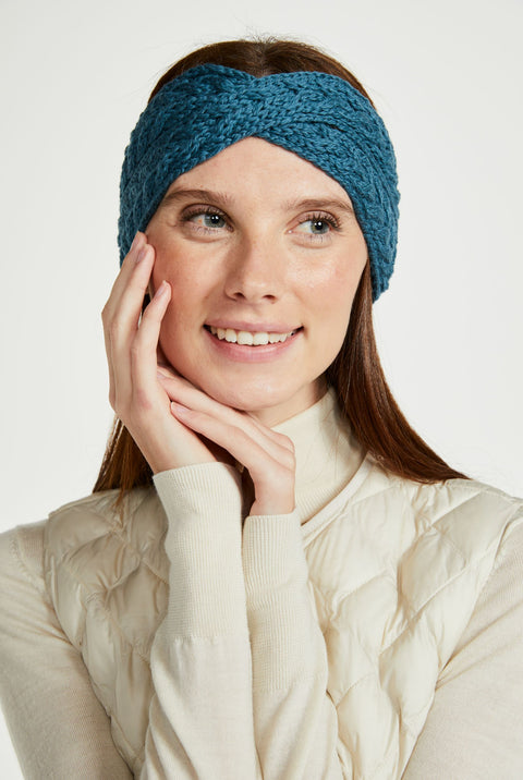 Tonroe Aran Crossover Headband - Teal