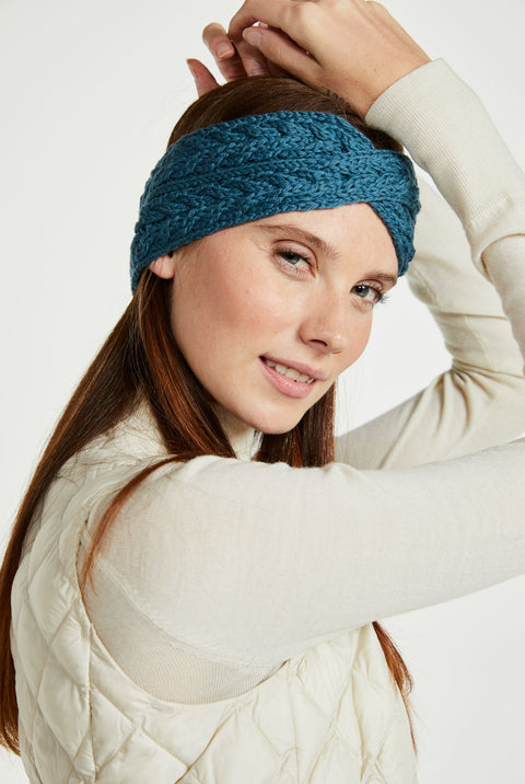 Tonroe Aran Crossover Headband - Teal