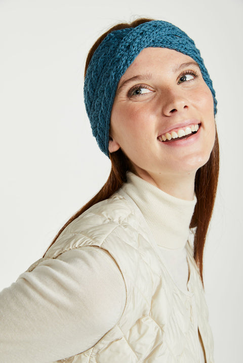 Tonroe Aran Crossover Headband - Teal