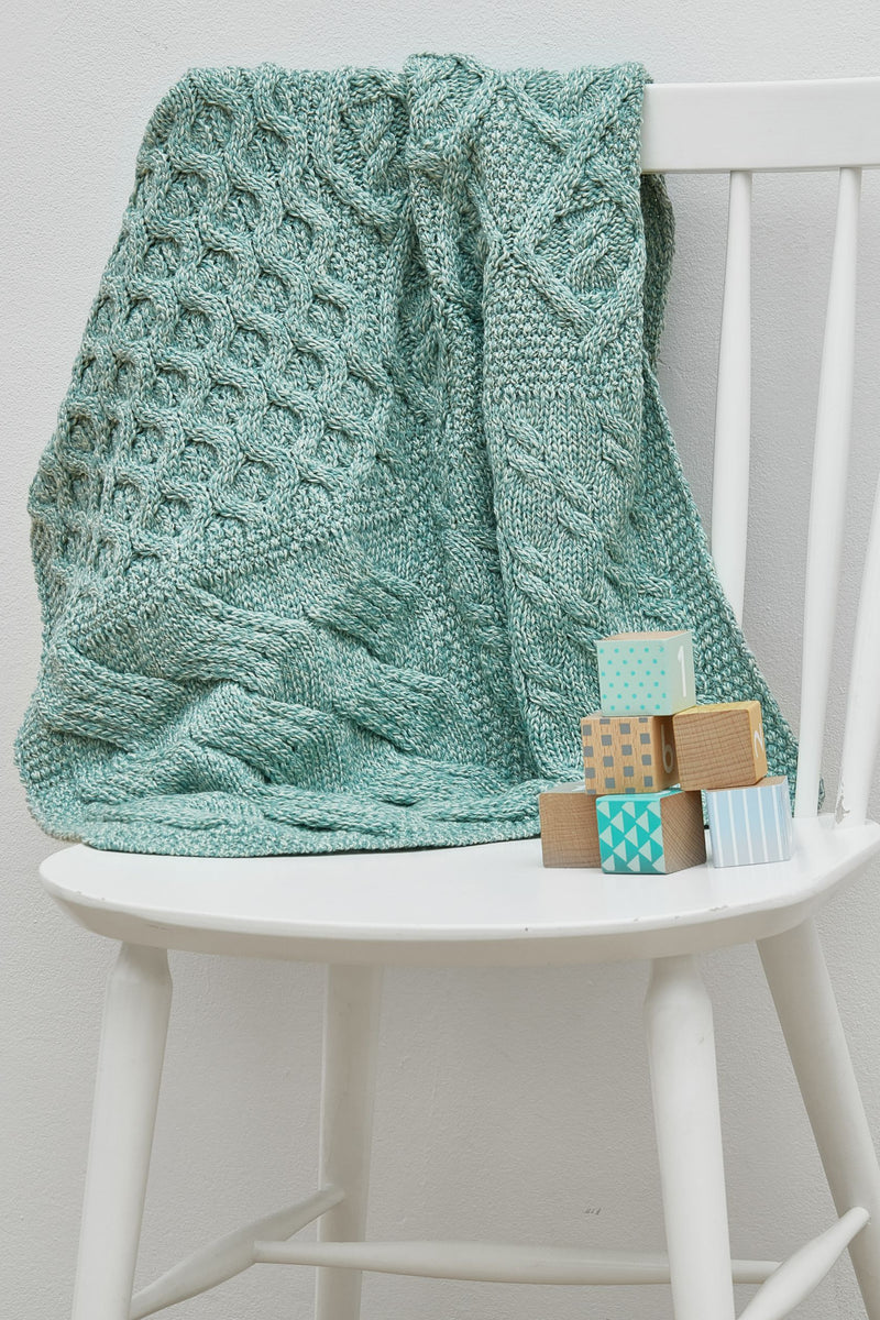 Merino wool, blanket, aran blankets, made in Ireland, knitwear, wool blankets, throw, blanket,green