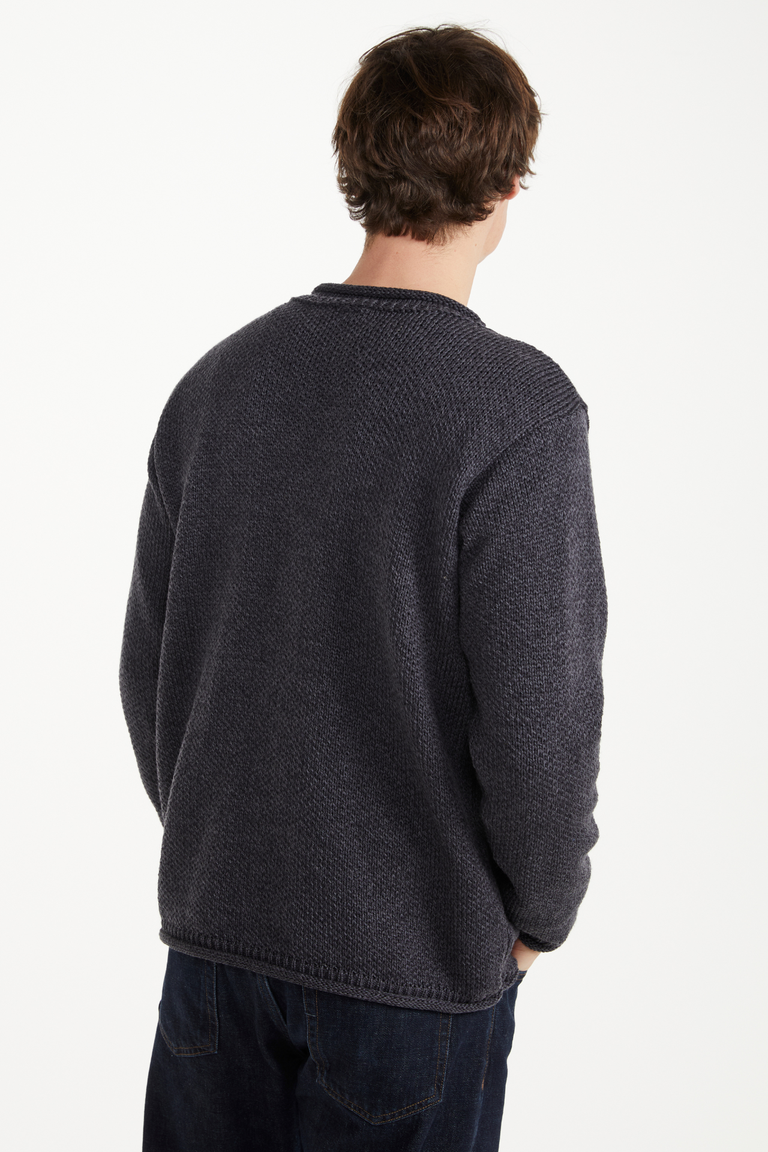 Pull col roulé Moycullen en laine mérinos pour homme - Gris
