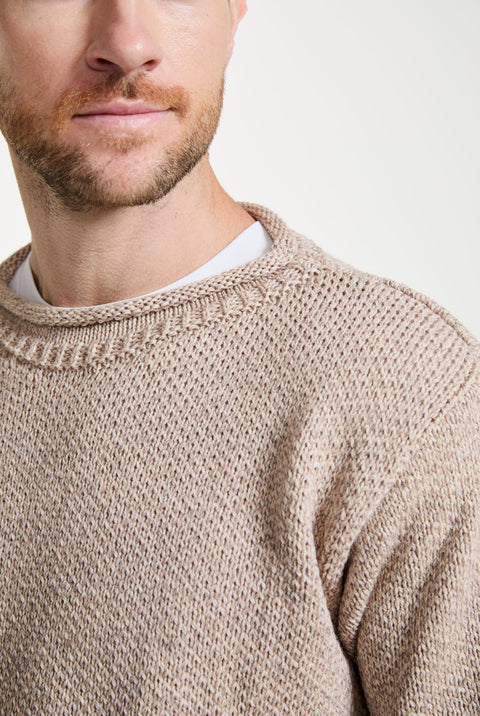 Moycullen Roll Neck Sweater - Oat