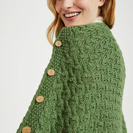 Glenbeigh Aran Cape - Green